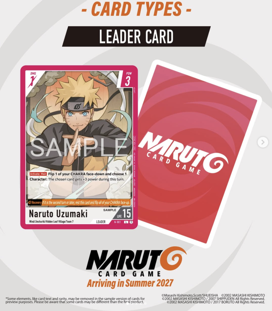 Carte Leader Naruto Card Game, Naruto Uzumaki